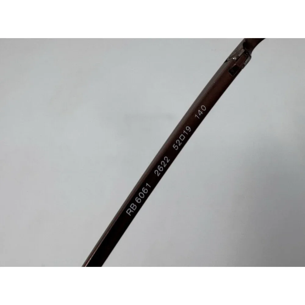 Ray-Ban RB6061 Eyeglass Frames Only 52-19-140 Brown 2622 Italy Made Authentic